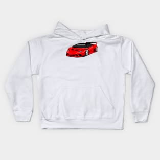 lamborghini huracan RED Kids Hoodie